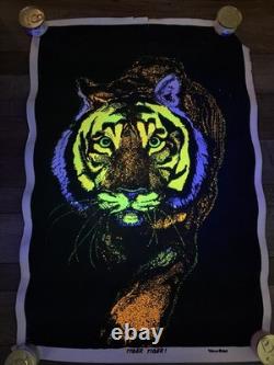 (6) Vintage Blacklight Psychedelic Poster LOT -THIRD EYE-HOUSTON- HIP- INSANITY