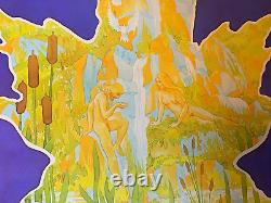 701 SWEETWATER VINTAGE 1971 BLACKLIGHT HEADSHOP POSTER By Howard Bernstein -NICE