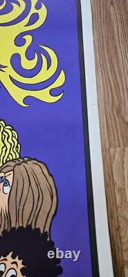 70s Black Light Poster Snow White Dust Seven Little Snorts Cocaine Drugs Disney