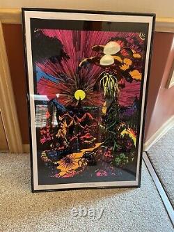 7- Lot blacklight poster 24 X 36 Framed 1970-2018 See Photos Rare Old Antique