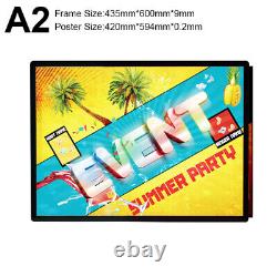 A1/A2/A3/A4 Display Posters Frame LED Restaurant Menu Boards Sign Holder