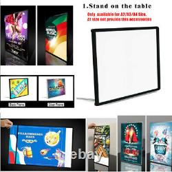 A1/A2/A3/A4 Poster Led Light Box Display Frame Store Advertising Poster Frame