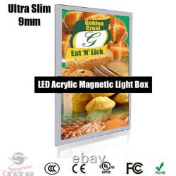 A1 Ultra Slim 10mm Light Menu Box Advertisement Poster Display Black Boarder Al