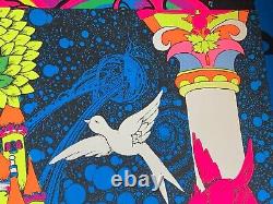 ACROSS THE UNIVERSE 1970 VINTAGE BLACKLIGHT POSTER THE THIRD EYE By Bob Brockway