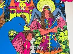 ACROSS THE UNIVERSE 1970 VINTAGE BLACKLIGHT POSTER THE THIRD EYE By Bob Brockway