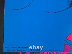 ACROSS THE UNIVERSE 1970 VINTAGE BLACKLIGHT POSTER THE THIRD EYE By Bob Brockway
