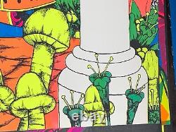 ACROSS THE UNIVERSE 1970 VINTAGE BLACKLIGHT POSTER THE THIRD EYE By Bob Brockway