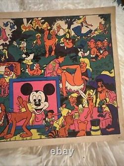 AFTER DARK VINTAGE 1970's BLACKLIGHT HEADSHOP POSTER By WOLLY WOOD 8x5