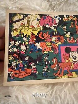 AFTER DARK VINTAGE 1970's BLACKLIGHT HEADSHOP POSTER By WOLLY WOOD 8x5
