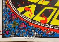AGE OF AQUARIUS VINTAGE 1970 BLACKLIGHT HEADSHOP POSTER By SUNSET MARKETING