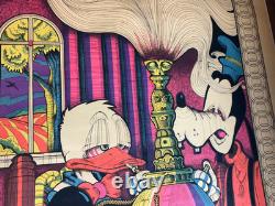 AIN'T GONNA WORK DISNEY'S FARM VINTAGE 1970 BLACKLIGHT HEASHOP POSTER By PETAGNO