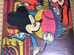 AIN'T GONNA WORK DISNEY'S FARM VINTAGE 1970 BLACKLIGHT HEASHOP POSTER By PETAGNO