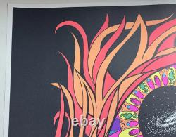 ANDOMEDA MANDALA VINTAGE 1969 BLACKLIGHT HEADSHOP POSTER By WESPAC VISUAL -NICE