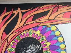ANDOMEDA MANDALA VINTAGE 1969 BLACKLIGHT HEADSHOP POSTER By WESPAC VISUAL -NICE