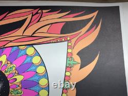 ANDOMEDA MANDALA VINTAGE 1969 BLACKLIGHT HEADSHOP POSTER By WESPAC VISUAL -NICE