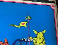 ARK VINTAGE 1969 BLACKLIGHT LOVE POSTER By GARY PATTERSON -NICE