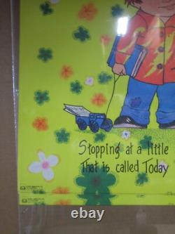 A place called today past present future Black Light Poster 1971 Inv#7533