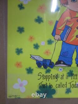 A place called today past present future Black Light Poster 1971 Inv#7539
