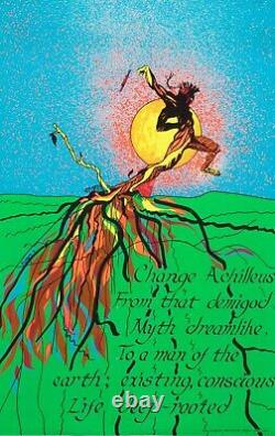 Achilleus Vintage Original 1971 Pro Art Psychedelic Blacklight Poster 25325