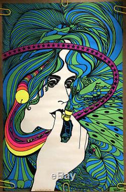 Acid Queen Vintage Blacklight Poster 1970 Pro arts Tom Gatz Psychedelic Drugs 70