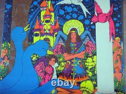 Across the Universe Bob Brockway 1970 Third Eye Black Light Poster Head Shop