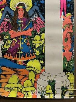 Across the Universe Bob Brockway 1970 Third Eye Black Light Poster Head Shop