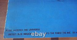 Across the Universe Bob Brockway 1970 Third Eye Black Light Poster Head Shop