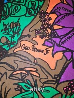 African American Black Light Poster Loves Dream Geo. Stowe Jr. 1972, Vintage