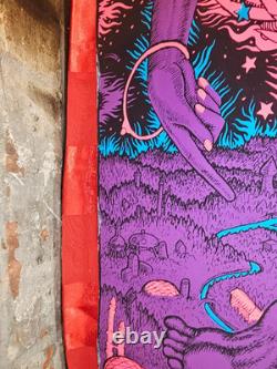 African American Black Light Poster Moon Princess John Lykes 1973, Vintage