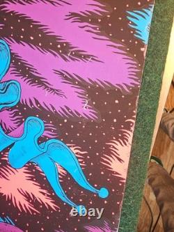 African American Black Light Poster Moon Princess John Lykes 1973, Vintage
