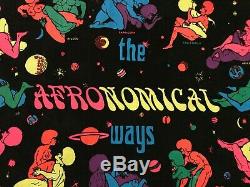 Afronomical Ways 418 Vintage NOS Blacklight Poster Sex Positions Black Love