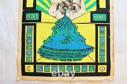 Age Of Aquarius Blacklight Poster Vintage Psychedelic Era 60's 70's