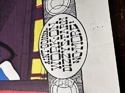 Aint Gonna Work on Dizzy's Farm No More Framed Black Light Disney Satire Poster