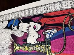 Aint Gonna Work on Dizzy's Farm No More Framed Black Light Disney Satire Poster