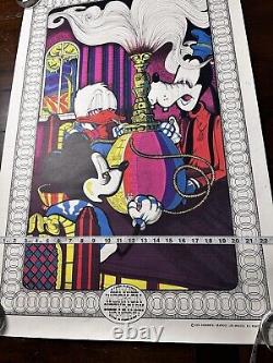 Aint Gonna Work on Dizzy's Farm No More Framed Black Light Disney Satire Poster