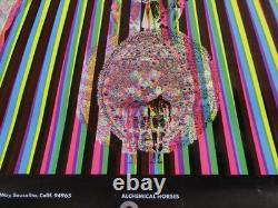 Alchemical Horses Vintage Blacklight Psychedelic Poster 1970 East Totem West #2