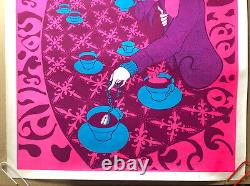 Alice In Wonderland Blacklight Poster Mad Hatter Steve Sachs Cathy Hill 1960s