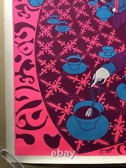 Alice In Wonderland Blacklight Poster Mad Hatter Steve Sachs Cathy Hill 1960s