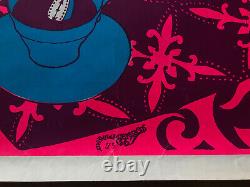 Alice In Wonderland Blacklight Poster Mad Hatter Steve Sachs Cathy Hill 1960s