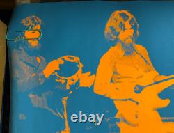 All Star Harrison Dylan Clapton Vintage 1971 Blacklight Pakistani Relief Poster