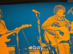 All Star Harrison Dylan Clapton Vintage 1971 Blacklight Pakistani Relief Poster