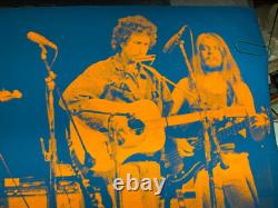 All Star Harrison Dylan Clapton Vintage 1971 Blacklight Pakistani Relief Poster