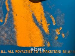 All Star Harrison Dylan Clapton Vintage 1971 Blacklight Pakistani Relief Poster