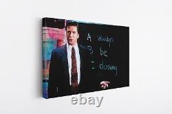 Always Be Closing Style ABC Motivational Phrase Canvas Décor Famous Actor Art