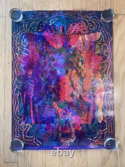 American Shakti Original Vintage Blacklight Poster East Totem West 1967 Nickolds