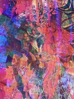 American Shakti Original Vintage Blacklight Poster East Totem West 1967 Nickolds