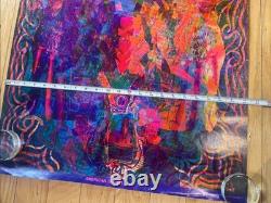 American Shakti Original Vintage Blacklight Poster East Totem West 1967 Nickolds