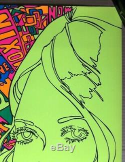 American Woman Original Vintage Blacklight Poster Third Eye Inc 1970 Psychedelic