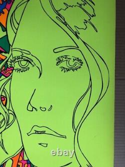 American Woman Original Vintage Blacklight Poster Third Eye Inc 1970 Psychedelic