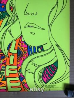 American Woman Original Vintage Blacklight Poster Third Eye Inc 1970 Psychedelic